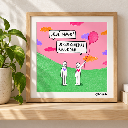Montaje de lámina enmarcada, marco no incluido