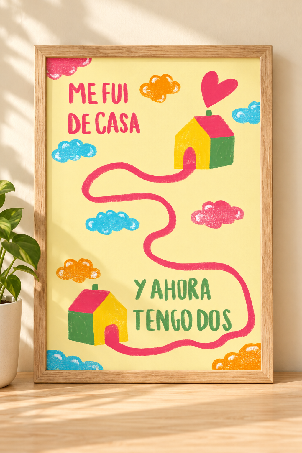 Lámina enmarcada, marco no incluido