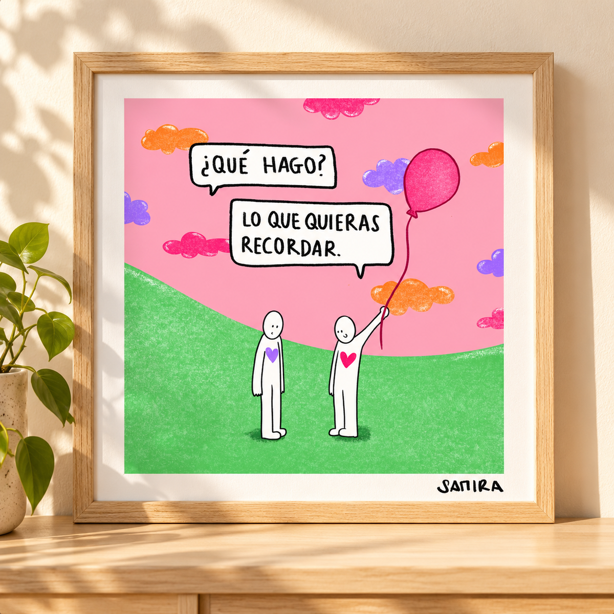 Montaje de lámina enmarcada, marco no incluido