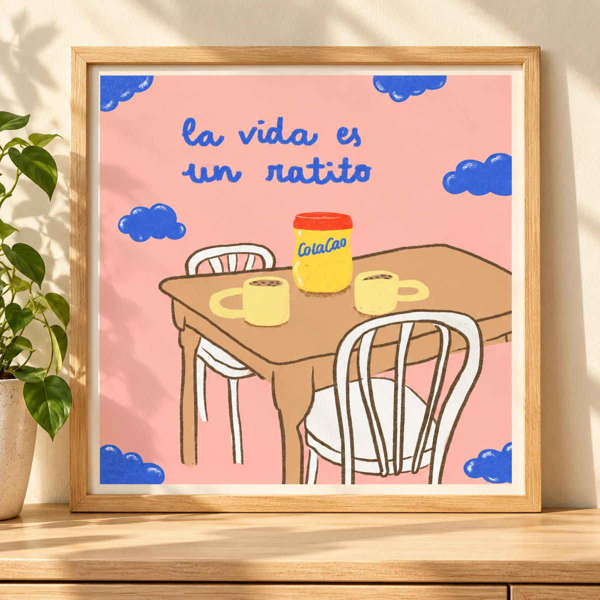 Montaje de lámina enmarcada, marco no incluido